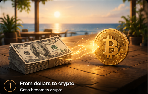 From dollars to crypto